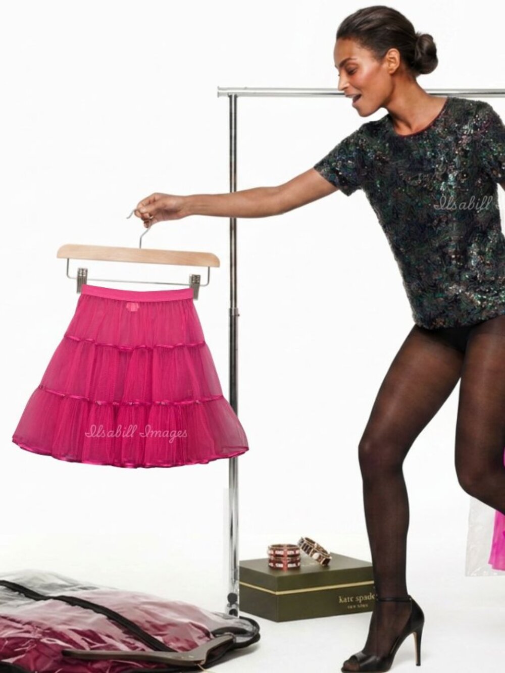 Rare Kate Spade New York 'City Lights' Tulle Skirt - Perfect for Valentine's Day